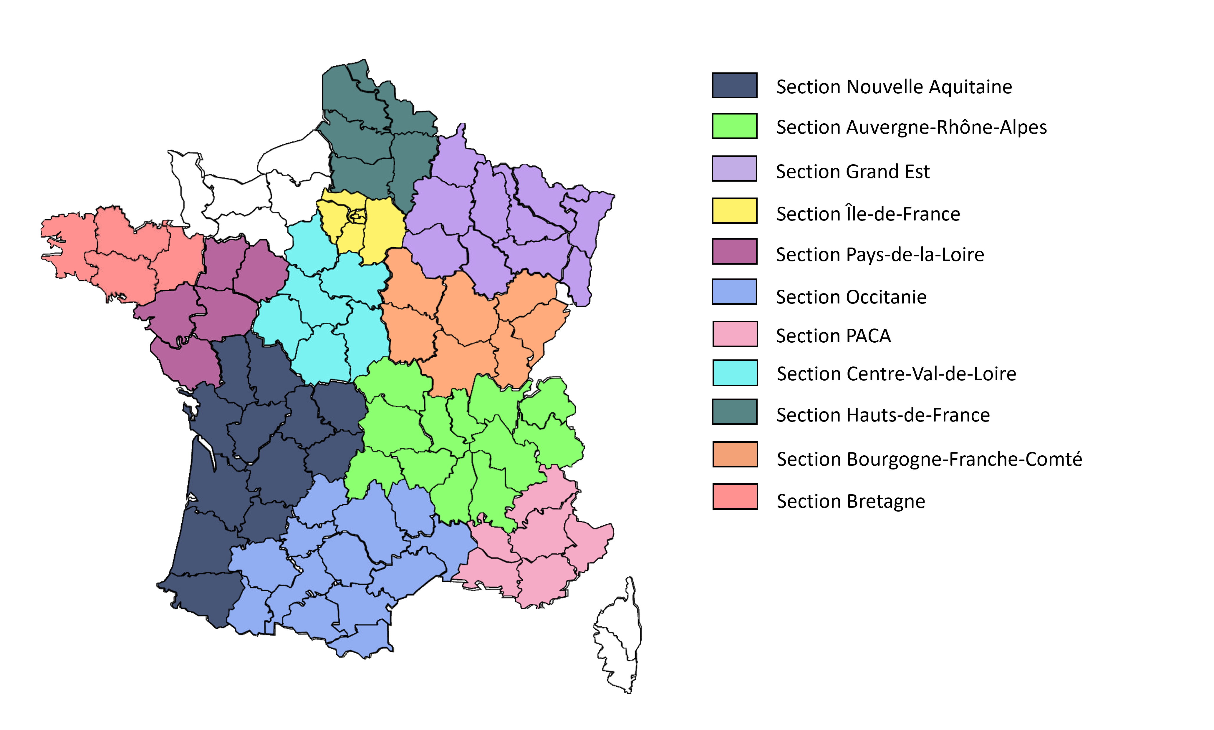 Carte délégués de section